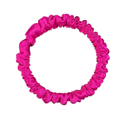 100% Pure Mulberry Silk Scrunchies Hair Bands Ties Gum Elastics Ponytail Holders for Women Girls Hair Accessories 19 Momme 1.5CM
