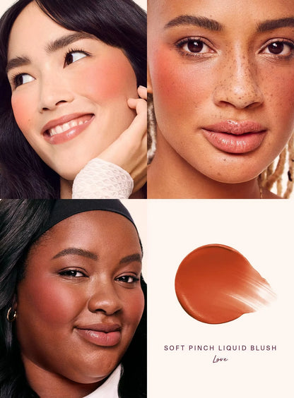 Rare Beauty Long-lasting Ultra-pigmented Liquid Blush Mistake-proof Seamless Airy Lightweight Worth Virtue Hope Joy Blush Makeup