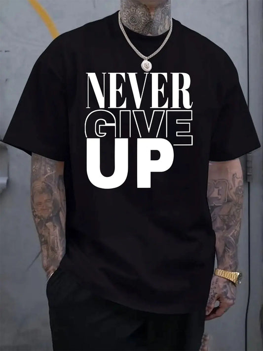 Men's Breathable T-Shirt - Soft Cotton Round Neck Short Sleeve Casual Tee