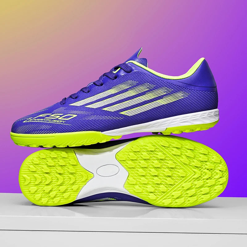 Men Football Boots - Professional TF FG Soccer Shoes With Ankle Support Cleats
