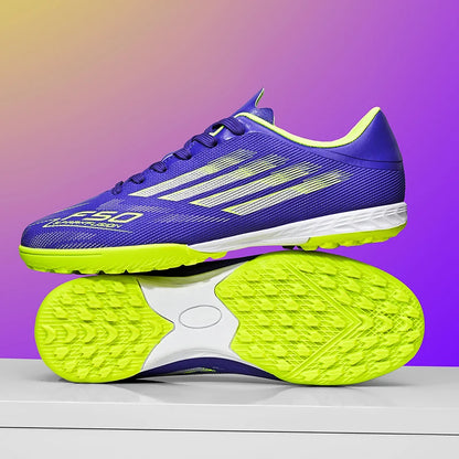 Men Football Boots - Professional TF FG Soccer Shoes With Ankle Support Cleats