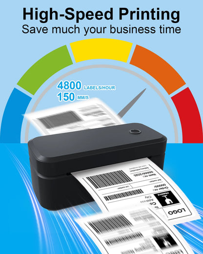 Marklife X4 Thermal Label Printer Portable Printer for 4x6 Mailing Packages Printing Bluetooth & Automatic Label Recognition