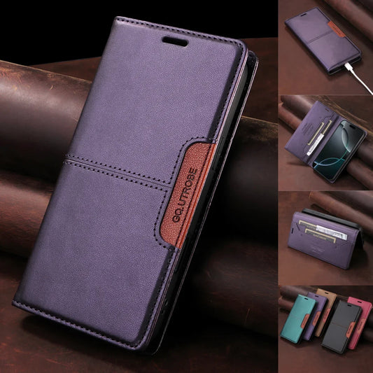 Flip Leather Case for Samsung Galaxy S26 S25 S24 S23 FE S22 S21 S20 Plus Note20 Ultra A17 A37 A16 A36 A56 A26 Wallet Phone Cover