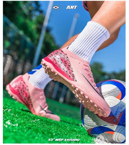 Professional Football Boots – Ultra-Light Soccer Cleats For Men & Women | Non-Slip Grass Shoes
