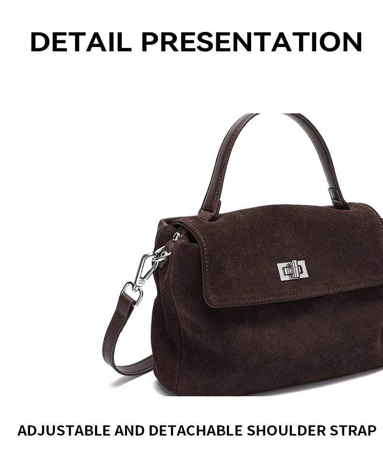 Genuine Leather Crossbody - Women's Soft Leather Messenger Bag With Zipper Closure