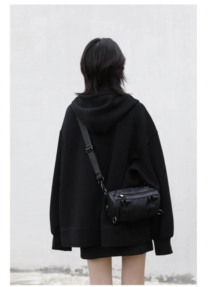 CHIC VEN Women Sweatshirts Hoodies Solid Loose Casual Hooded Female Tops Lady Coat Medium Length Overcoat Spring Autumn 2025