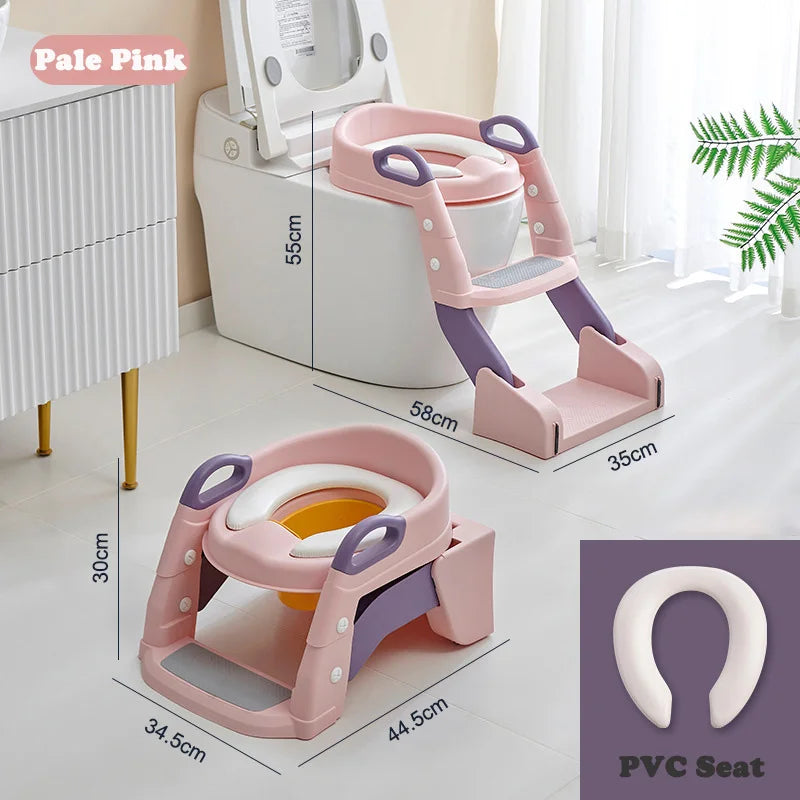 Portable Potty Seat - Foldable Toilet Training Stool | Easy Clean Baby Potty Chair