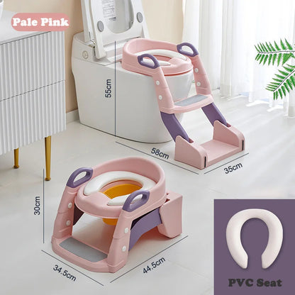 Portable Potty Seat - Foldable Toilet Training Stool | Easy Clean Baby Potty Chair