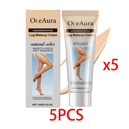 100g Leg Makeup Cream Even Skin Tone Body Foundation Waterproof Long Lasting Body Concealer Cream Natural Color Leg Makeup Fresh