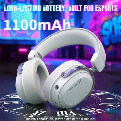 ATTACK SHARK L30 Pro Wireless Gaming Headset with 2.4Ghz/BT/Wired, Long Battery Life with Detachable Microphone 7.1 Surround Sou