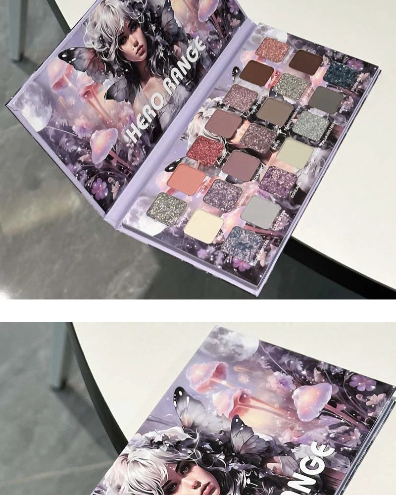 21-Color Chameleon Flashing Eyeshadow Palette Cold Moon Multi-functional Matte Shimmer Glitter Pigments Long-lasting Makeup