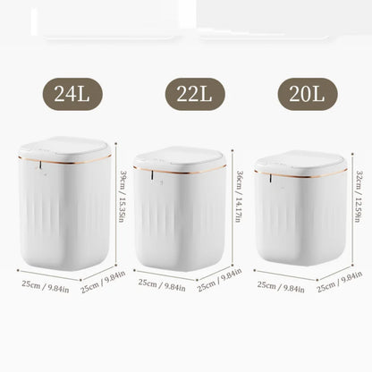 Large Rechargeable Touchless Smart Trash Can - 2022L Kitchen  Living Room Garbage Bin