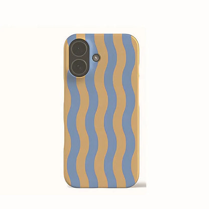 Colorful Stripes Phone Case for iPhone 17 16e 16 15 14 13 12 11 X XS XR XSMAX 7 8 Air Pro Max Plus Luxury Double-layer