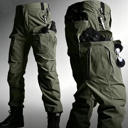 Men's Tactical Cargo Pants, Slightly Stretch Fabric, Soft and Breathable, Multi-Pocket, Suitable for Casual Outings
