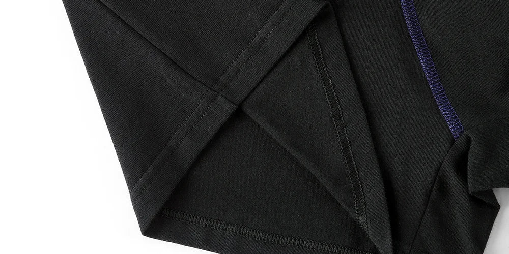 3 Pieces Cotton Men's Panties BONITOS Letter Waistband Boxer Briefs Solid Color Boxers Underwear For Man Classic Men Underpants