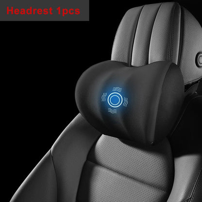 Lumbar Support Pillow - Electric Vibration Massage Cushion for Car Seat Comfort