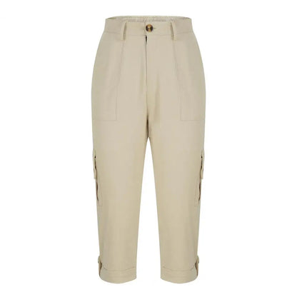 Women's Capris Joggers Mid Rise Cropped Cargo Pants Summer Quick Dry Hiking Pants with Multi Pockets Lightweight Summer Bottoms