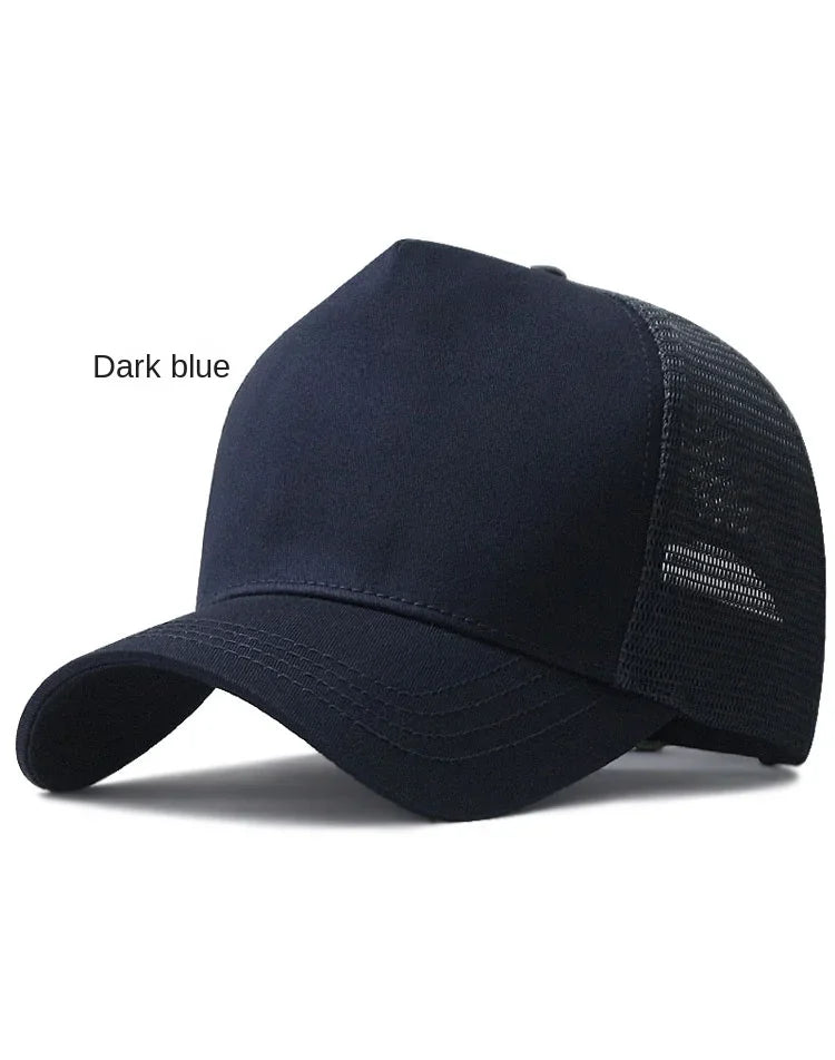 Big Head Man Large Size Mesh Baseball Hats Outdoors Plus Size Sport Caps Dad Oversize Trucker Cap 56-61cm 62-66cm