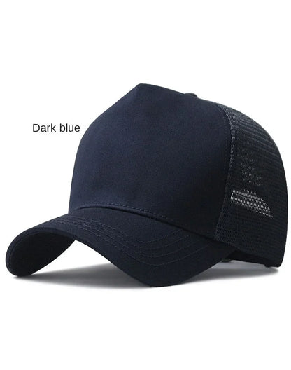 Big Head Man Large Size Mesh Baseball Hats Outdoors Plus Size Sport Caps Dad Oversize Trucker Cap 56-61cm 62-66cm