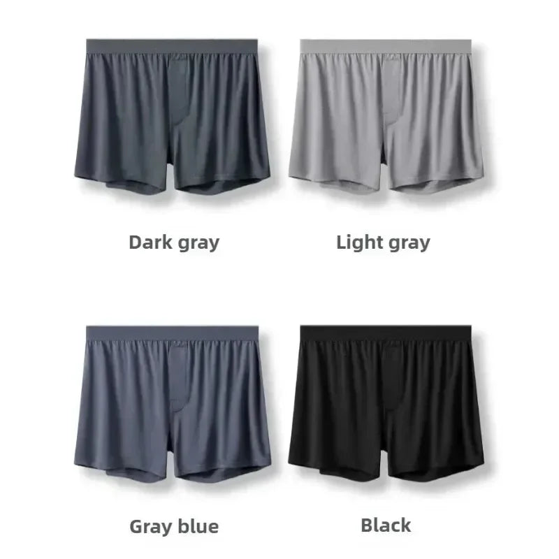 4Pack Modal Mens Aro Pants Mid-Waist Mens Underpants Loose Pajama Pants Breathable Boxers for Men