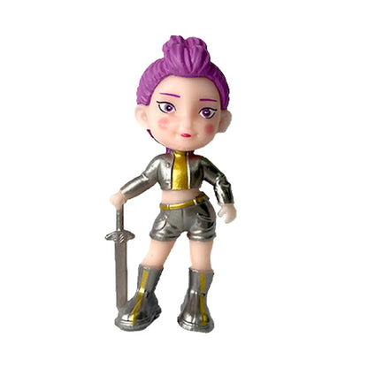 2025 Hot Anime KPop Devil Hunter Doll Vinyl Toy Rumi Mira Zoi Character Vinyl Mask Blind Box Ornament Toy Birthday Gift