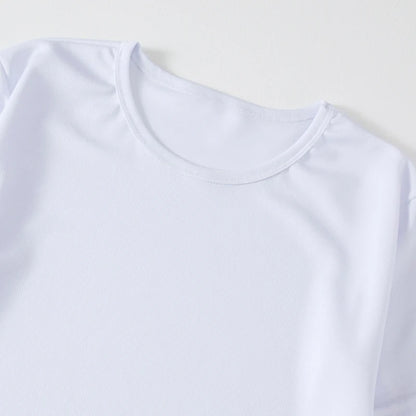 1/4piece Spring/Summer Youth Plus Size 13-16 Years Old Quick Drying Sports Short Sleeved T-shirt Versatile Top For Boys And Girl