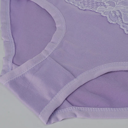 3Pcs Women's Panties Lace Triangle Panties Woman High Waist Plus Fat Plus Size Soft Comfortable and Breathable Female Underwear