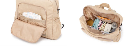 Soboba Large Capacity Diaper Backpack for Mom with Soft Corduroy Fabric and Convenient Design