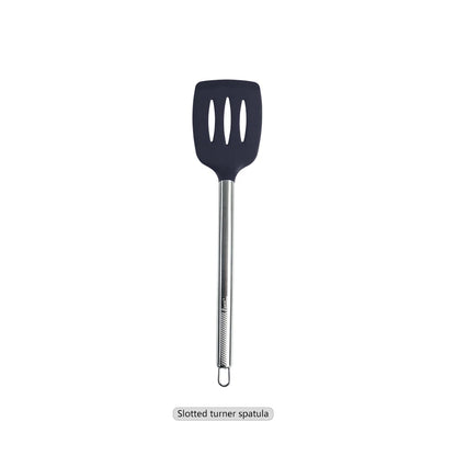 Silicone Kitchen Utensils – Heat Resistant Cooking Tool Sets with Stainless Steel Handle