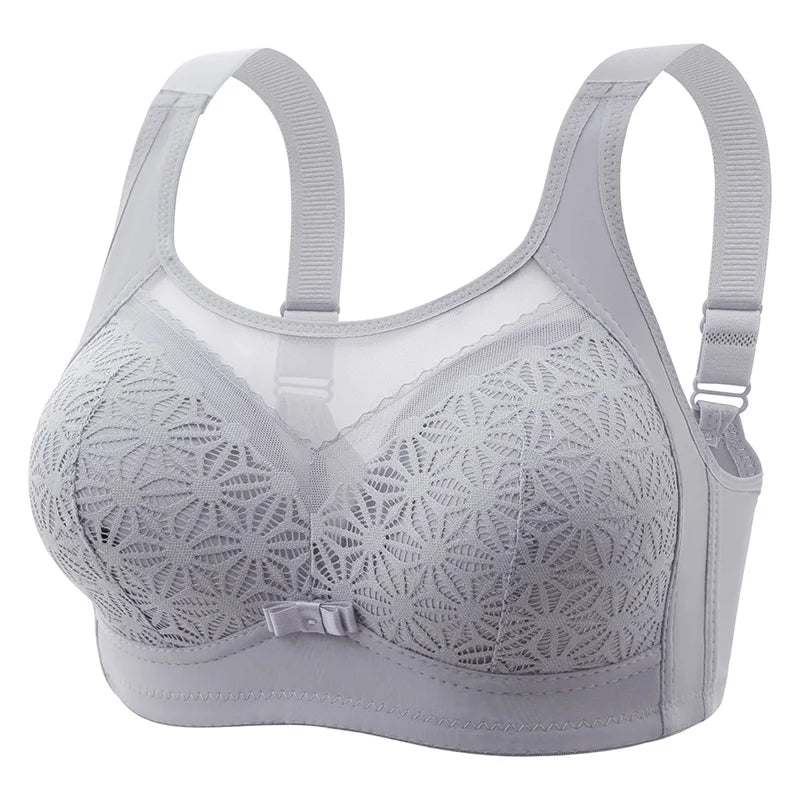 2PCS New High-end U-shaped Back With No Steel Ring Gathered And Adjusted Bra Thin Cup Breathable  Breasted Underwear Mom's Bra