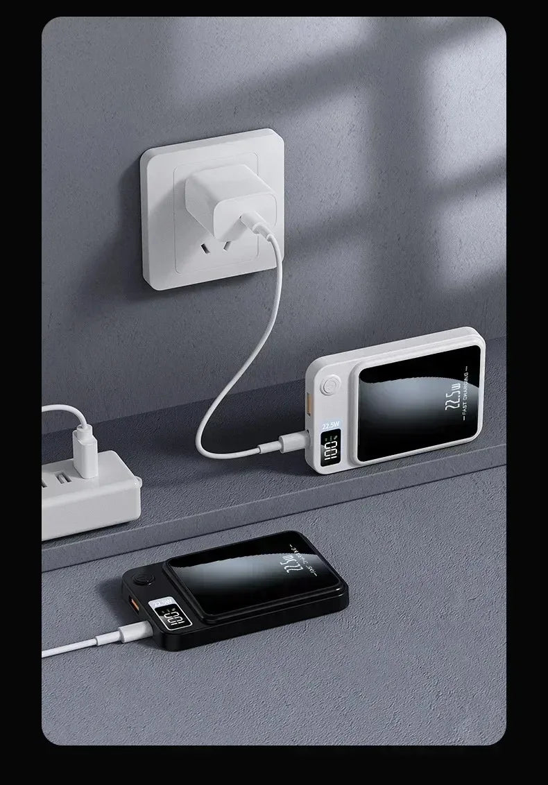 100000mAh Magnetic Powerbank Magnetic Power Bank Wireless Fast Charger For iPhone Backup Battery For Magsafe