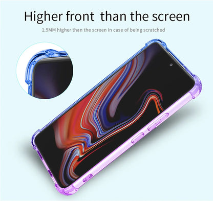 Gradient Airbag Shockproof TPU Case for Samsung Galaxy S26 Ultra S25 Edge S24 S23 FE S23 S22 Plus S21 Protective Cover Funda