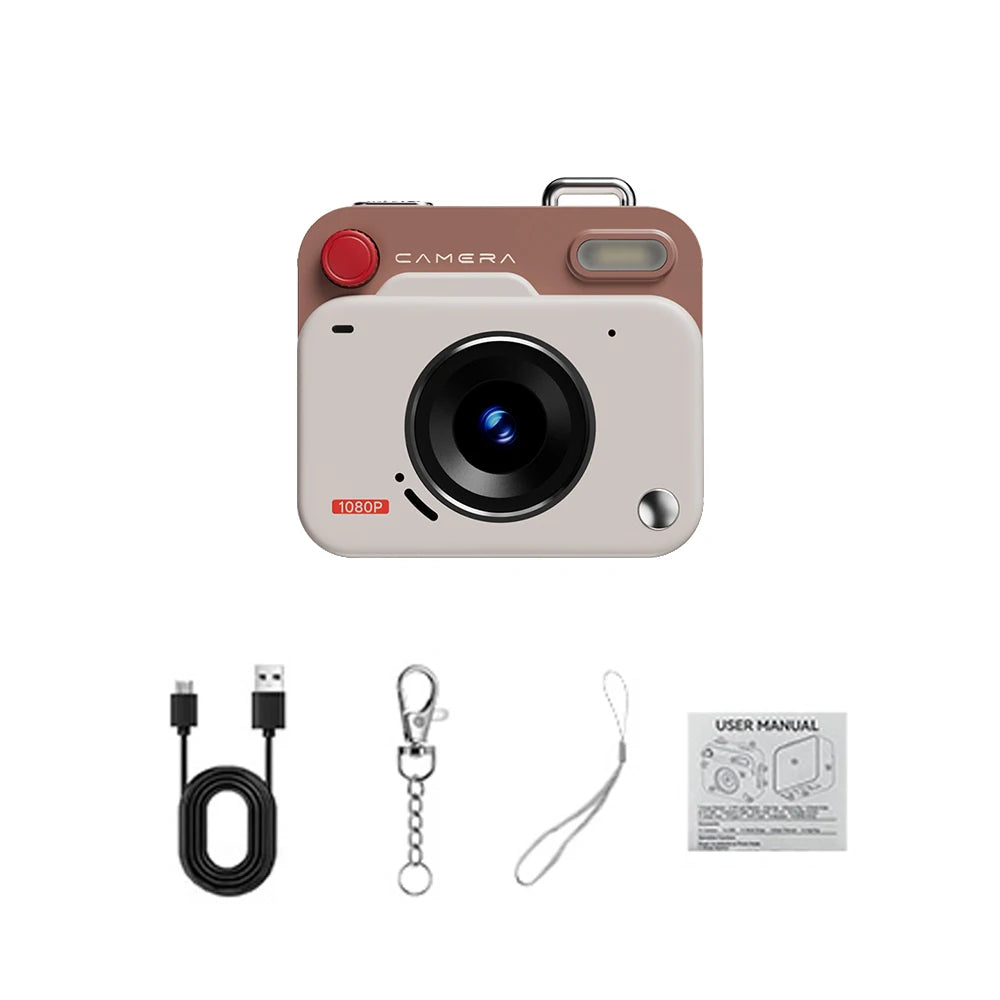 Mini Digital Camera - Compact 1080P HD Camcorder With CCD Sensor & Loop Recording