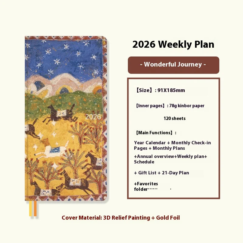 2026 Weekly Planner - Pocket Size Notebook | Week Plan Notepad & Daily Writing Book