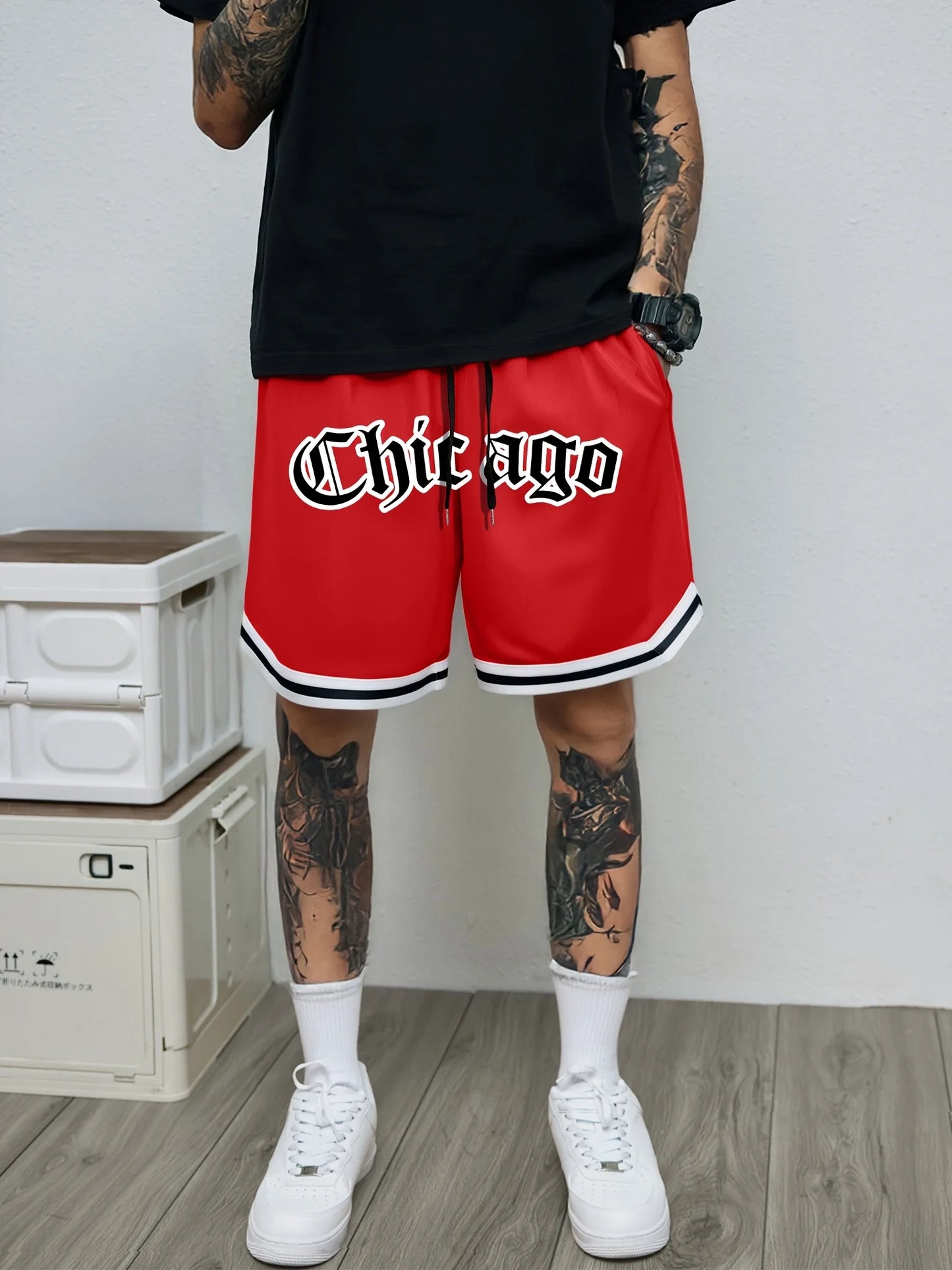 2025 Summer new casual, fashionable, comfortable, lightweight, quick-drying, breathable 3D digital printed men's shorts