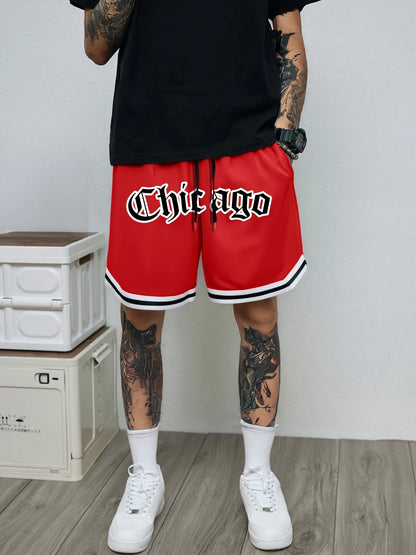 2025 Summer new casual, fashionable, comfortable, lightweight, quick-drying, breathable 3D digital printed men's shorts