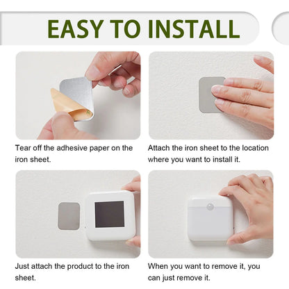 Motion Sensor Led Night Light Usb Charging Square Lamp for Bedroom Kitchen Stair Hallway Wardrobe Cupboard Lighting