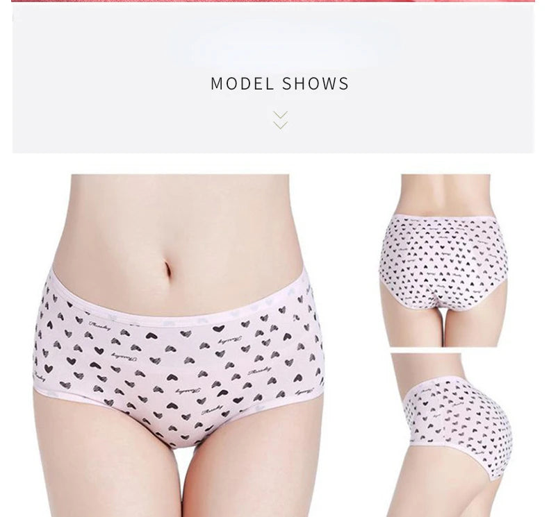 3PCS Cute Cartoon Period Underwear for Girls  Leakproof Teen Menstrual Panties 4-Layer Absorbent Reusable Washable Underwear