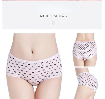 3PCS Cute Cartoon Period Underwear for Girls  Leakproof Teen Menstrual Panties 4-Layer Absorbent Reusable Washable Underwear