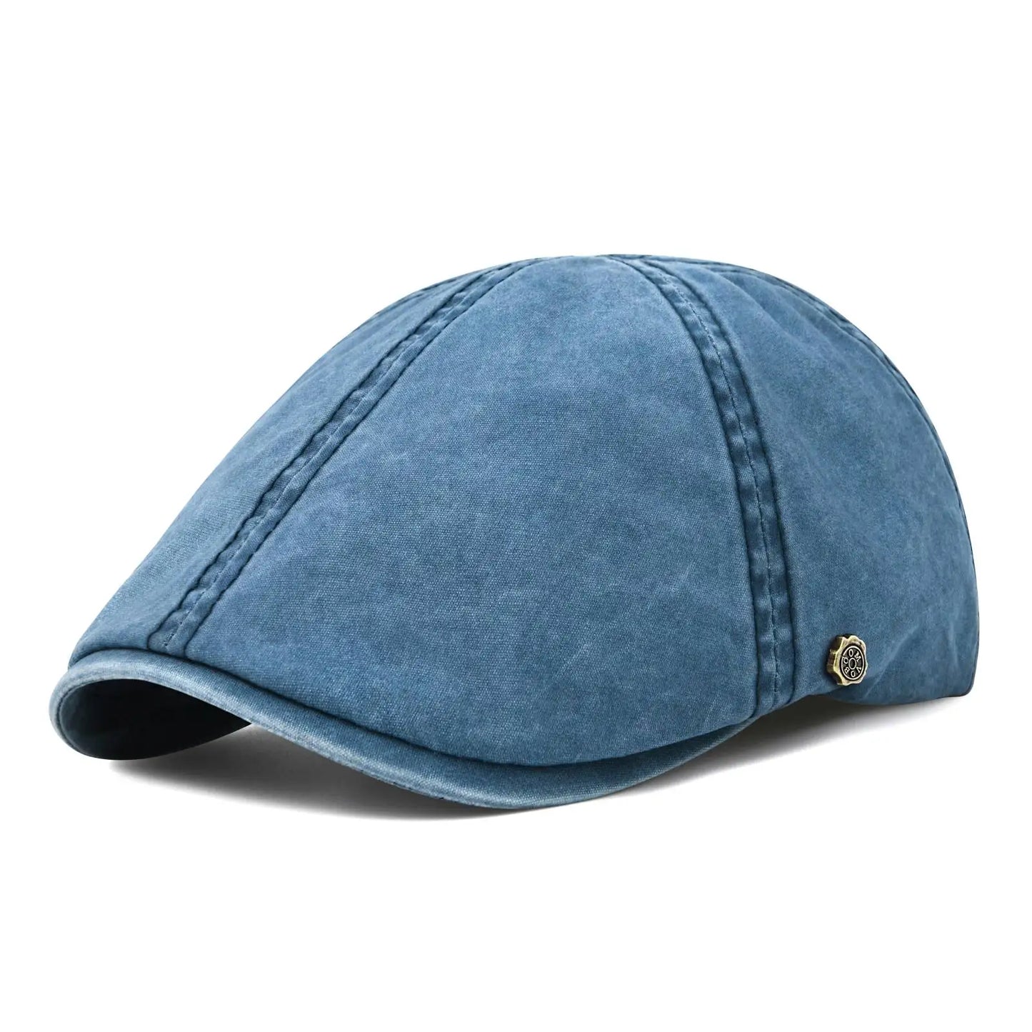VOBOOM Classic Cotton Flat Cap Ivy Caps Men Women Newsboy Cabbie Driver Hat Season Flat CapSolid Color Casual Camouflage Beret