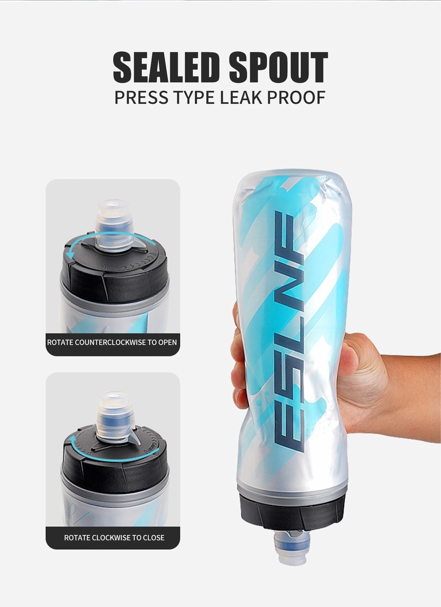 ESLNF Bicycle Water Bottle Ice Protection Sports Water Bottle Large Capacity Fitness Water Cup Outdoor Cycling Water Cup Accesso