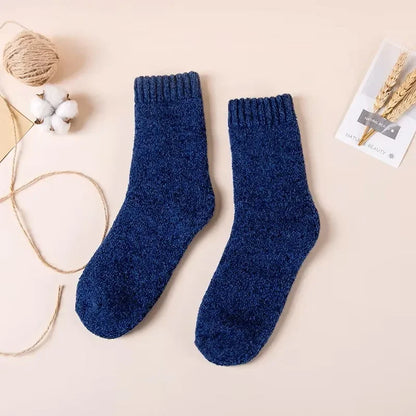 Mens Solid Color Winter Socks - Soft Comfortable Lightweight Casual Socks 3515 Pairs - ZOOMNSTORE