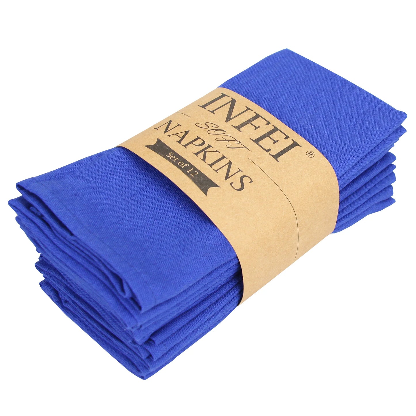 Cotton Linen Napkins Set of 12 - Soft 40x40cm Placemats for Dining  Events