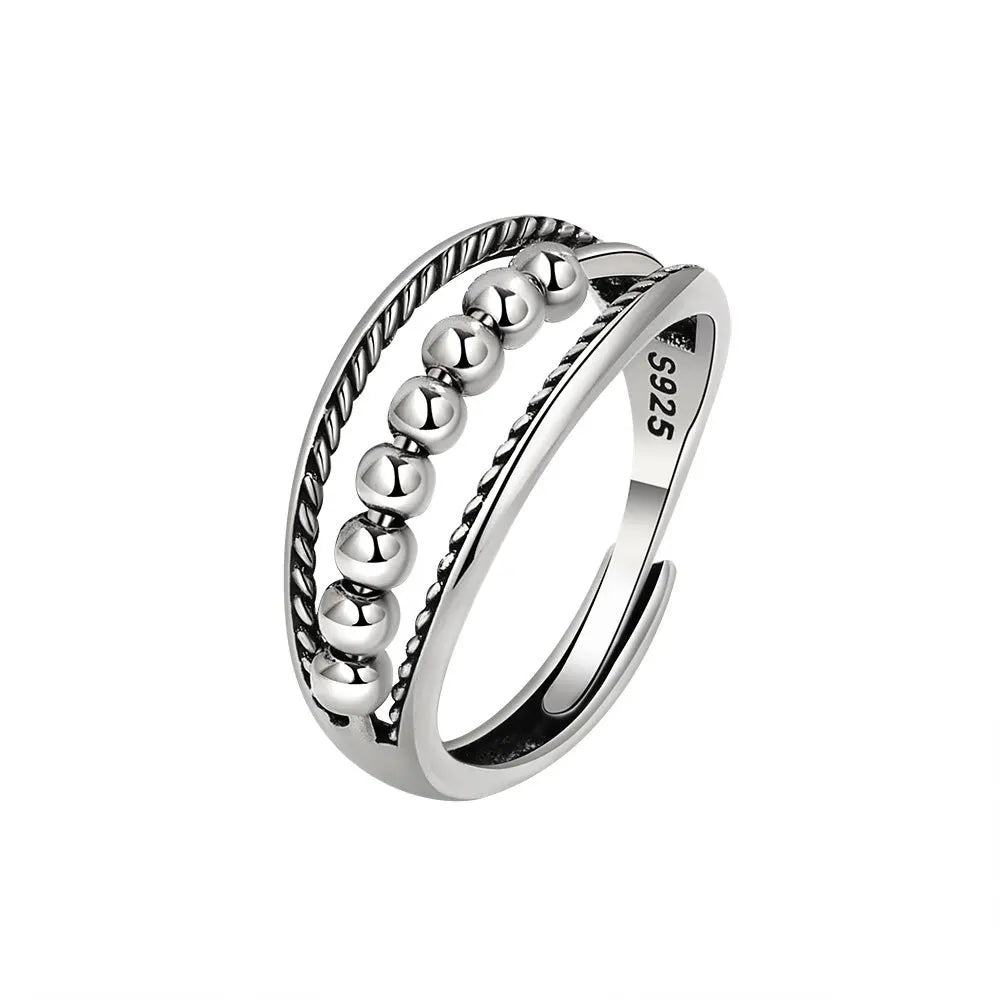 Adjustable Fidget Spinner Ring - Anti-Stress Anxiety Jewelry for Women