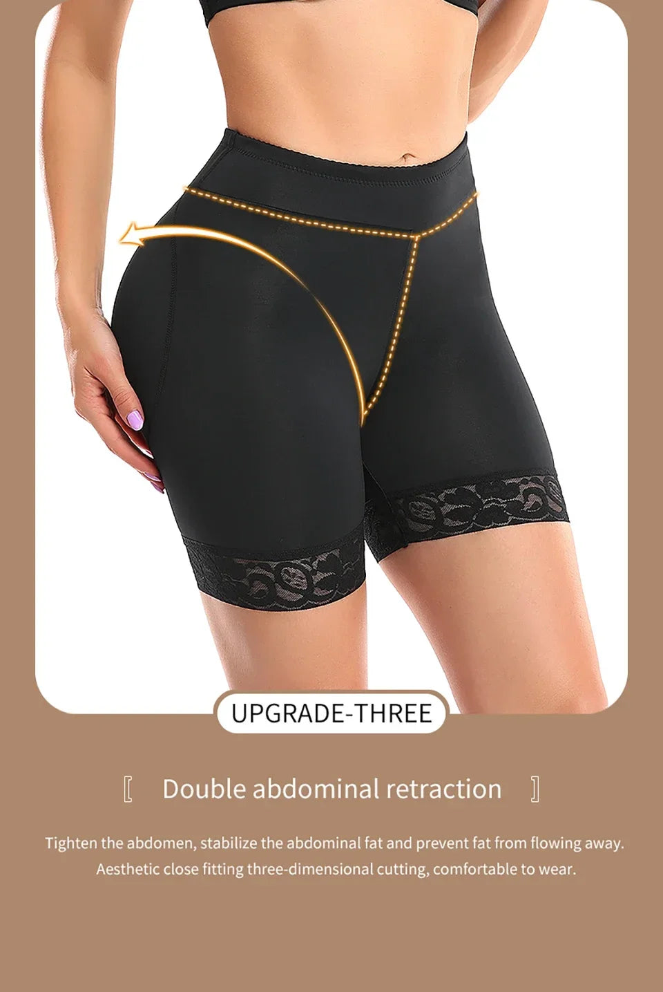 3D Butt Lifter Shorts Padded Hip Enhancer Panties for Instant Curves Seamless Body Shaper Underwear Women Big Booty Enhancement