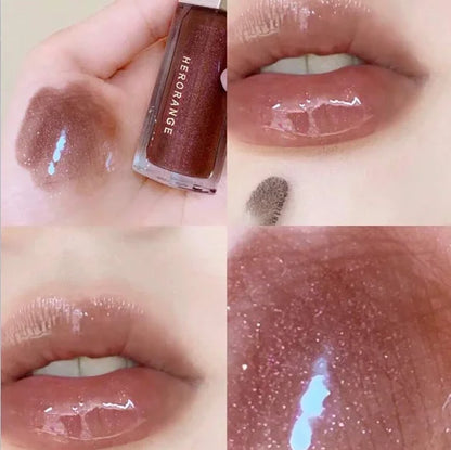Herorange Glossy Lip Oil Shiny Hydrating Waterproof Gentle Lip Care Daily Essential