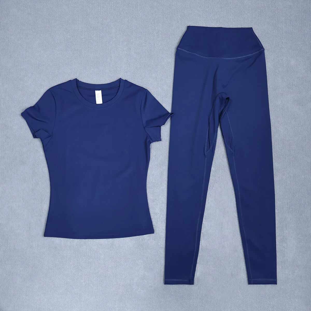 Ctenkevet Women's Summer Yoga Set, High-Waisted Tight-Fitting Workout Set for Outdoor Casual Running & Gym Sportswear Female
