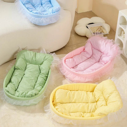 1pc Cute Princess Cat Litter All Seasons Universal Non Sticky Mat Pet Sofa Dog Bed Small And Medium Cats And Dogs Pet Supplies