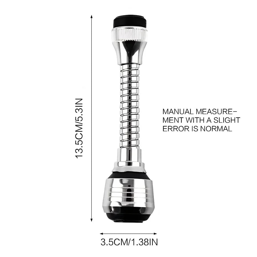 Faucet Sprayer Extender – Rotating Water-Saving Splash-Proof Aerator