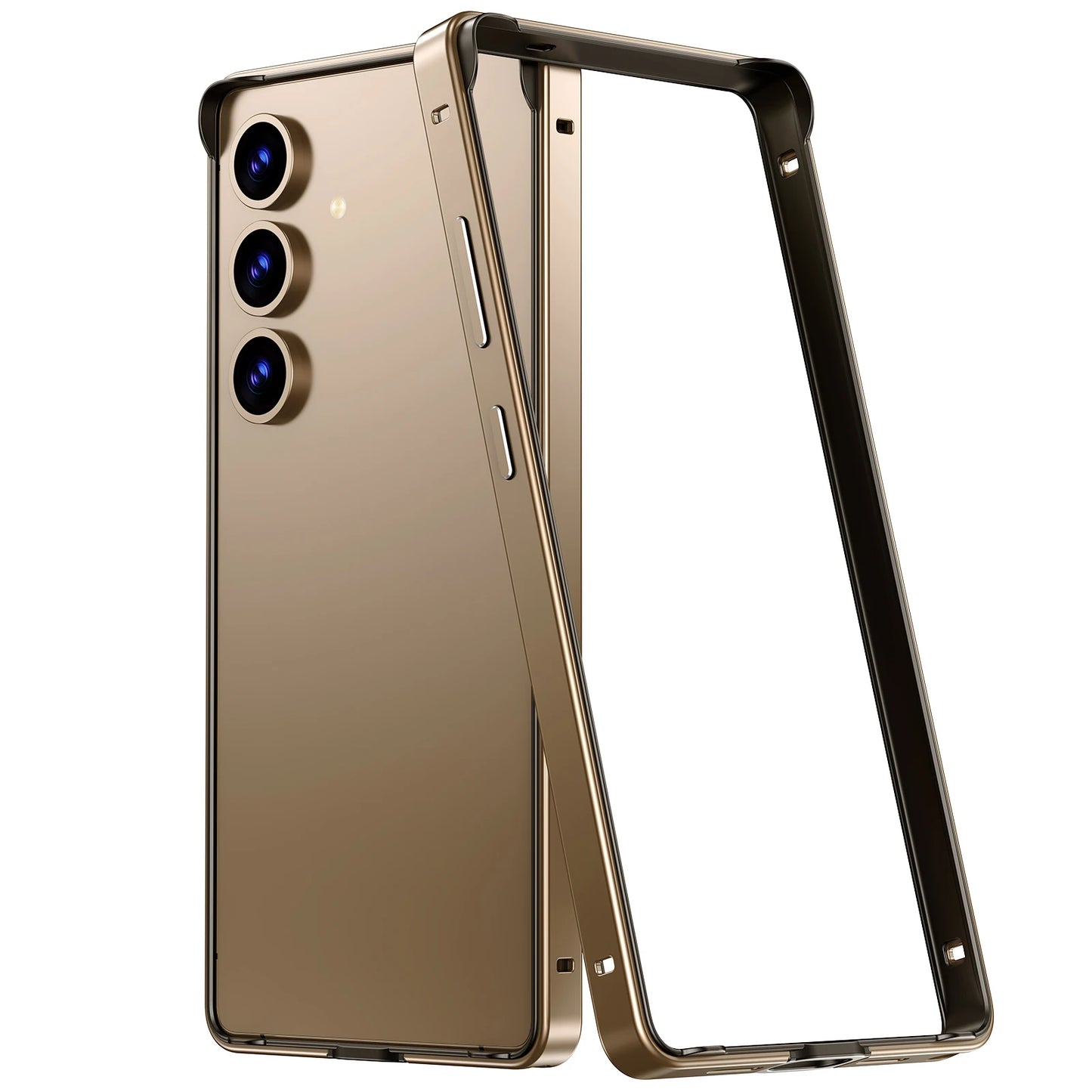 Hybrid Silicone Frame Aluminum Metal Phone Case for Samsung Galaxy S26 S25 Ultra S24 Plus Better Heat Bumper